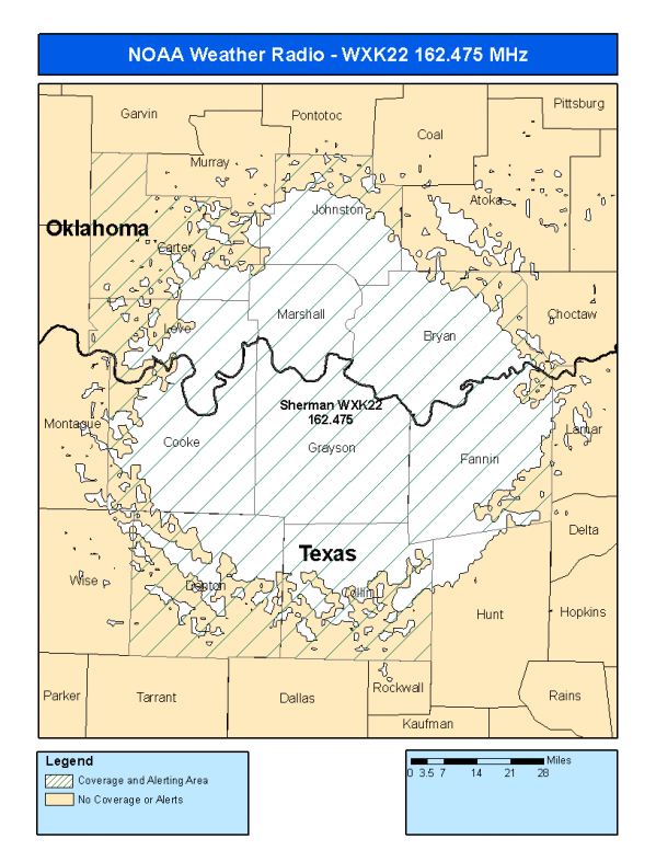 WXK22 Coverage Map