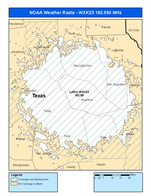 WXK23 Coverage Map