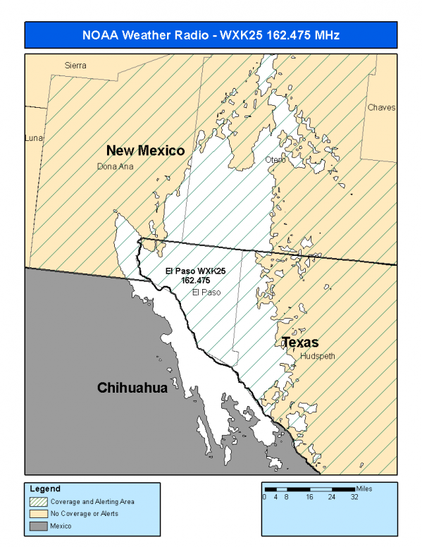 WXK25 Coverage Map