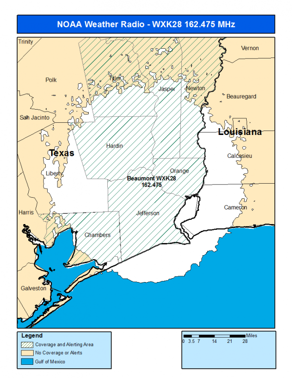 WXK28 Coverage Map