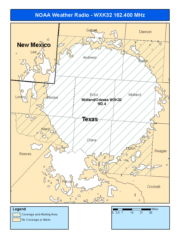 WXK32 Coverage Map