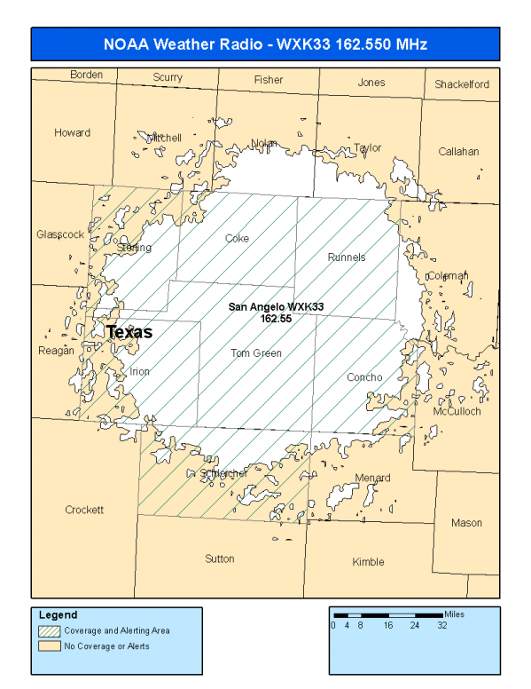 WXK33 Coverage Map