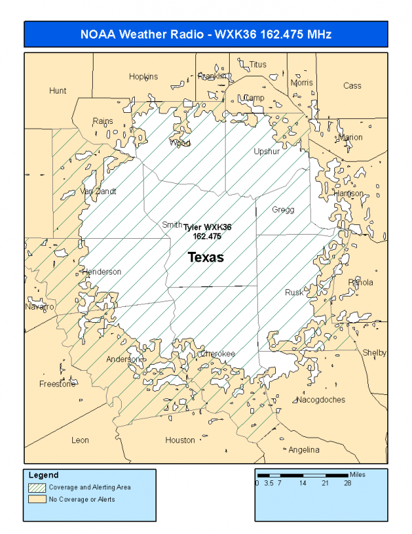 WXK36 Coverage Map