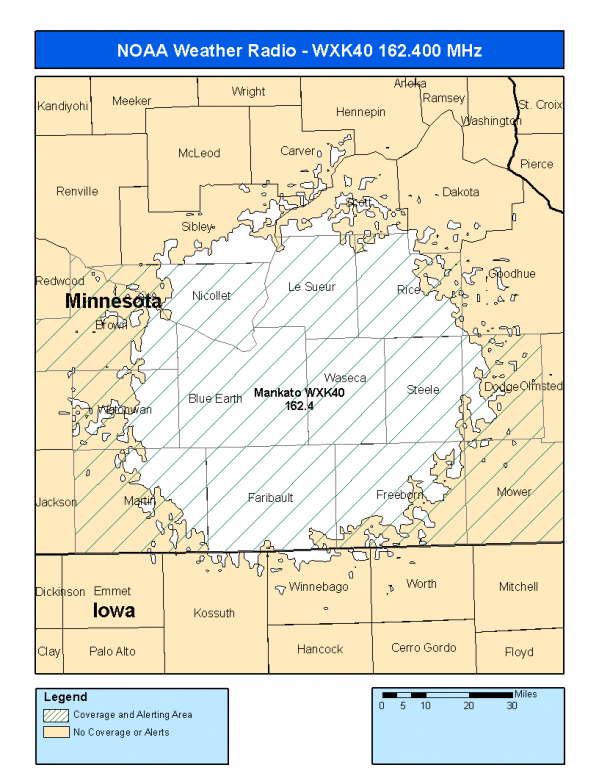 WXK40 Coverage Map