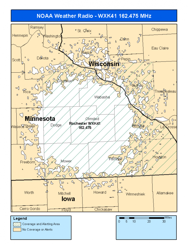 WXK41 Coverage Map