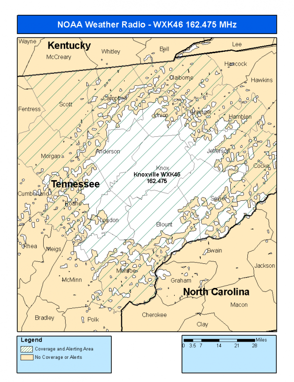 WXK46 Coverage Map