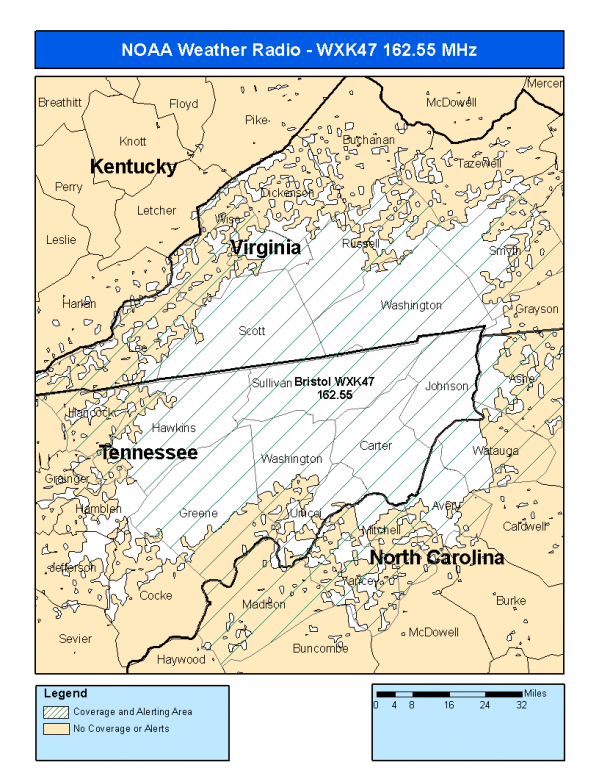 WXK47 Coverage Map