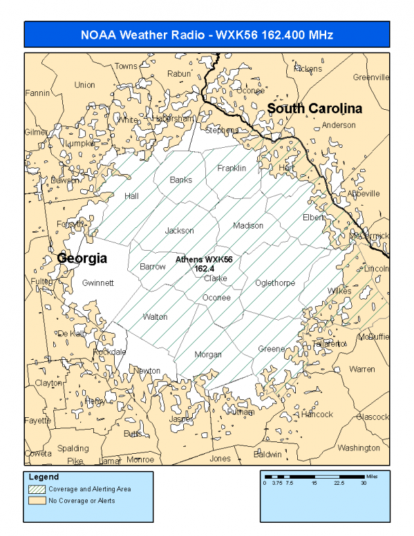 WXK56 Coverage Map