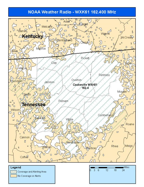 WXK61 Coverage Map
