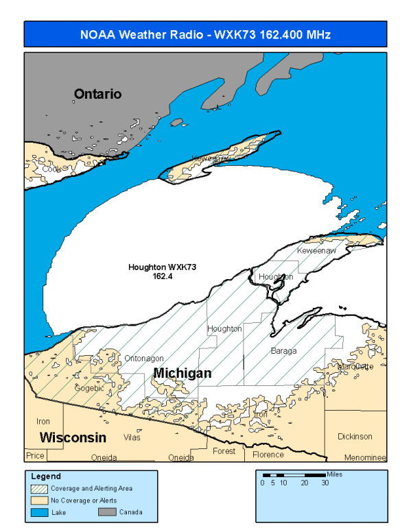 WXK73 Coverage Map