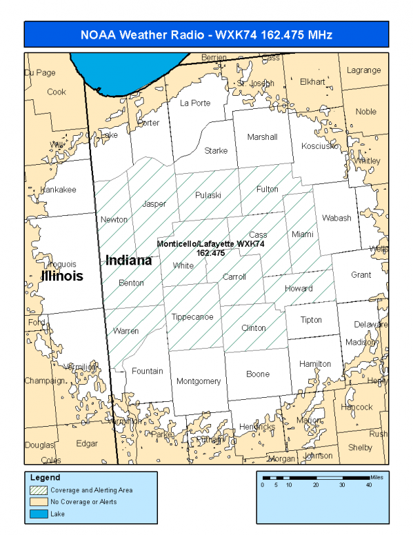 WXK74 Coverage Map