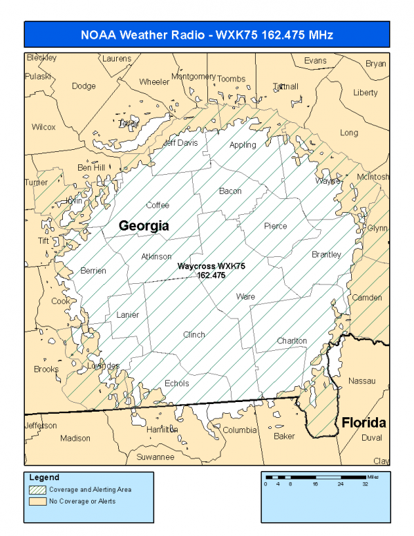 WXK75 Coverage Map