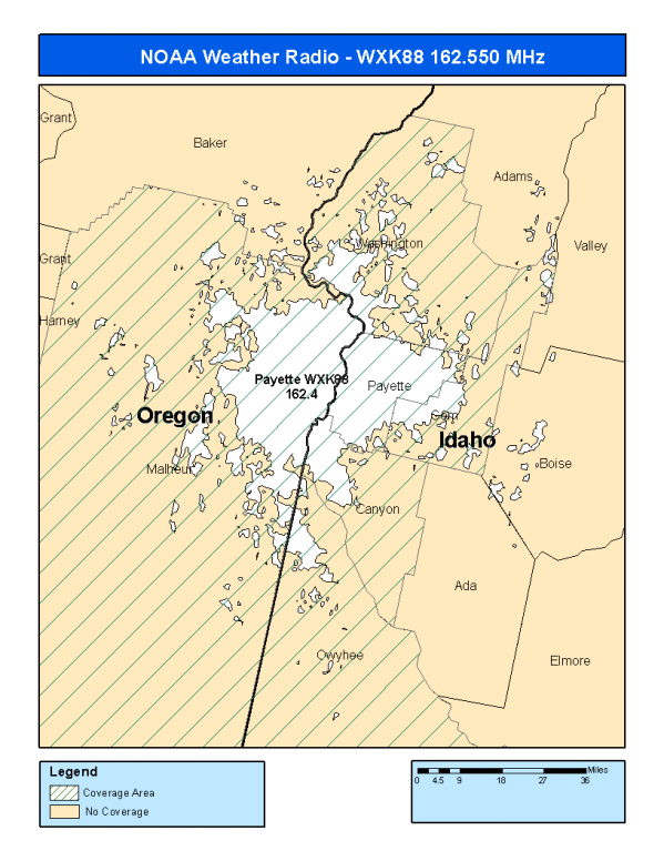 WXK88 Coverage Map