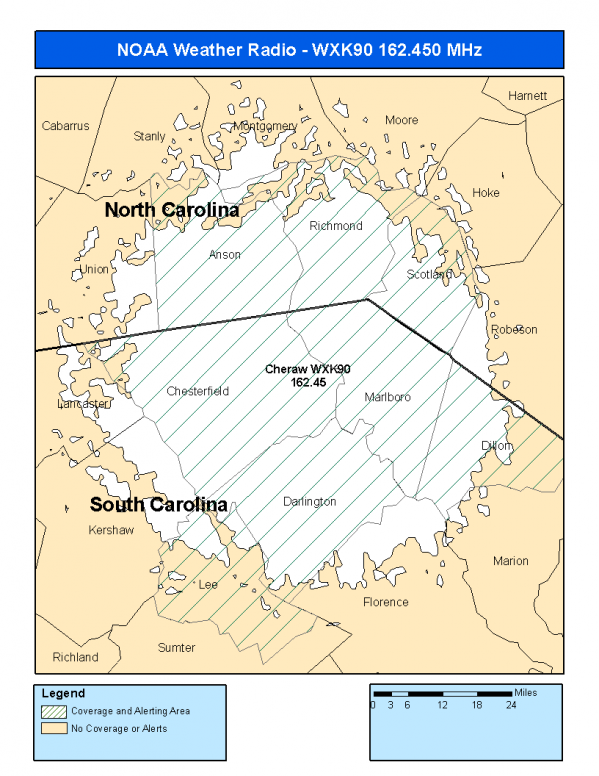 WXK90 Coverage Map