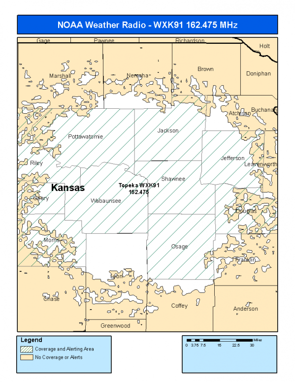 WXK91 Coverage Map