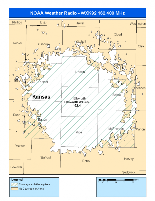 WXK92 Coverage Map