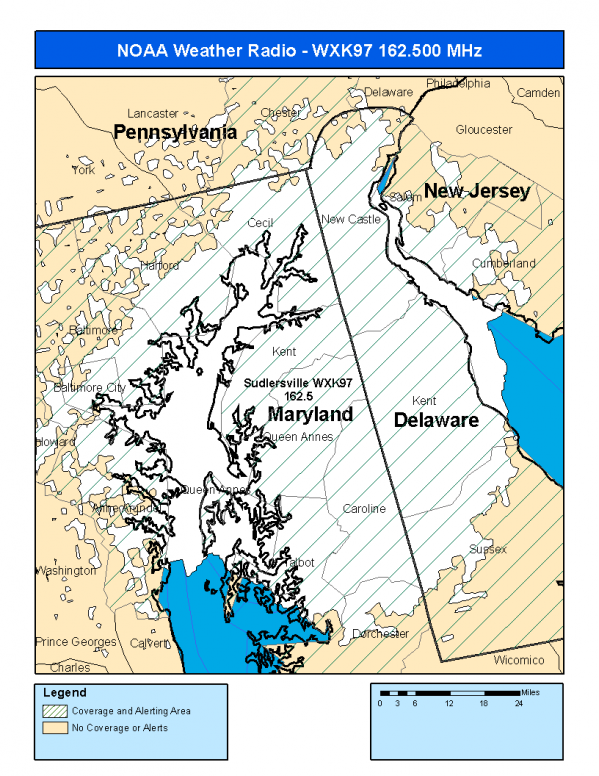 WXK97 Coverage Map