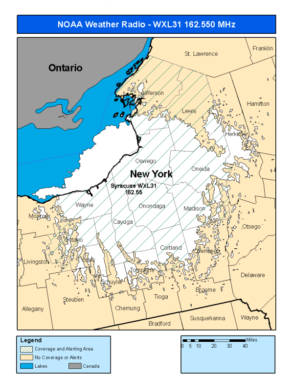 WXL31 Coverage Map