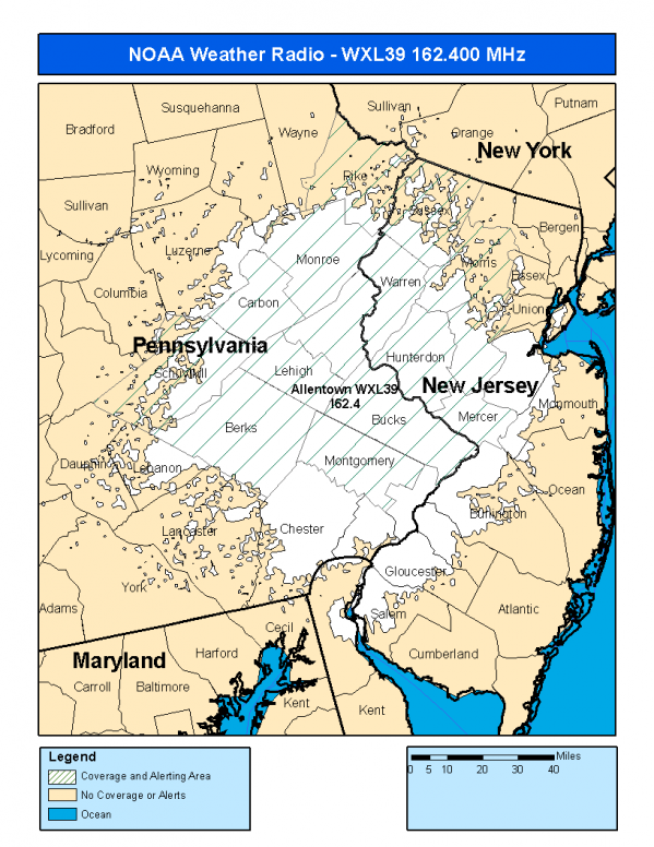 WXL39 Coverage Map