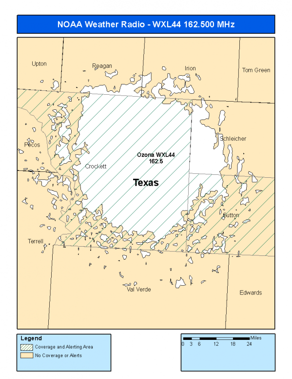 WXL44 Coverage Map