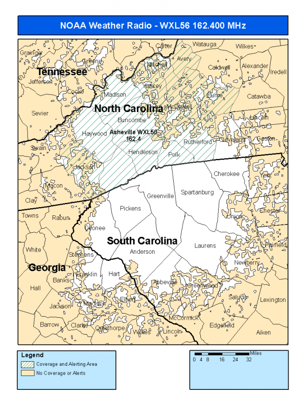 WXL56 Coverage Map
