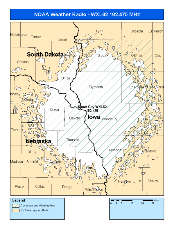 WXL62 Coverage Map