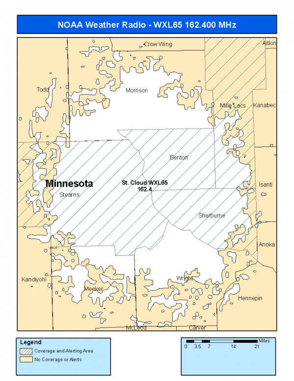 WXL65 Coverage Map