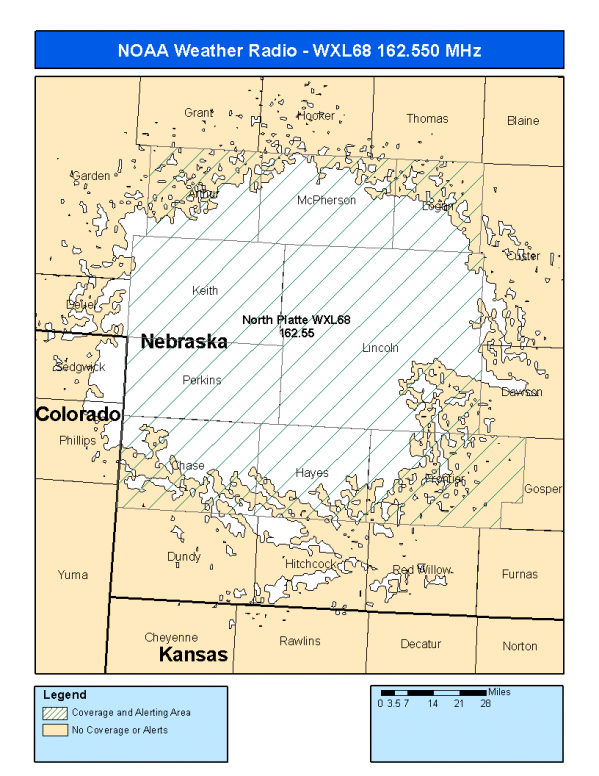 WXL68 Coverage Map