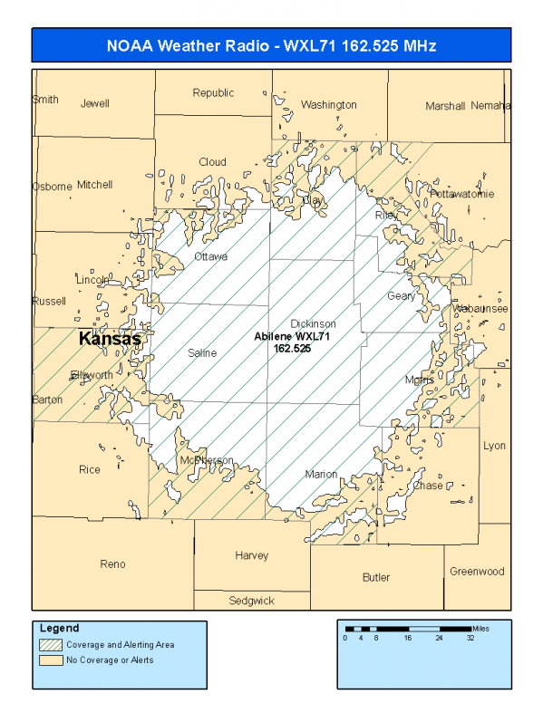 WXL71 Coverage Map