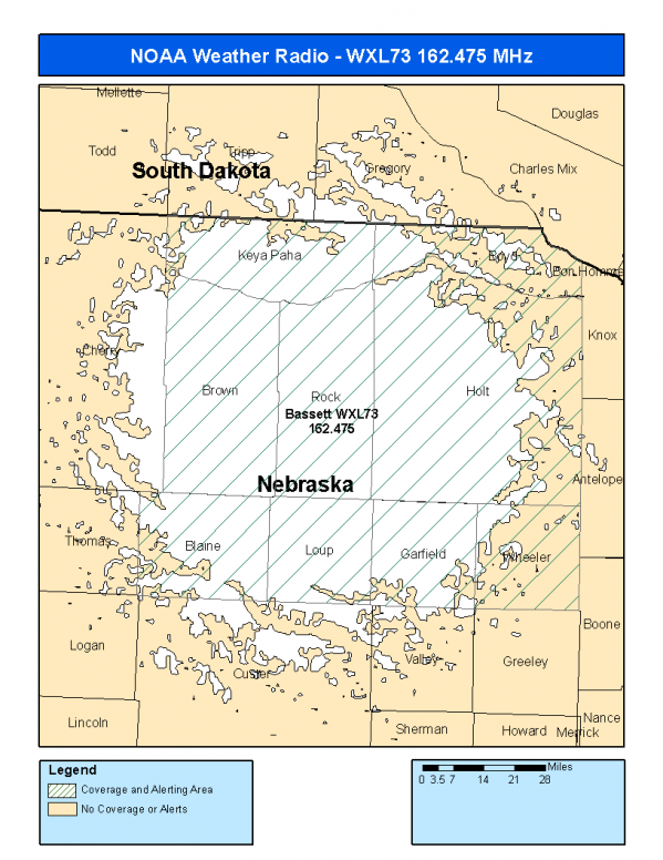 WXL73 Coverage Map