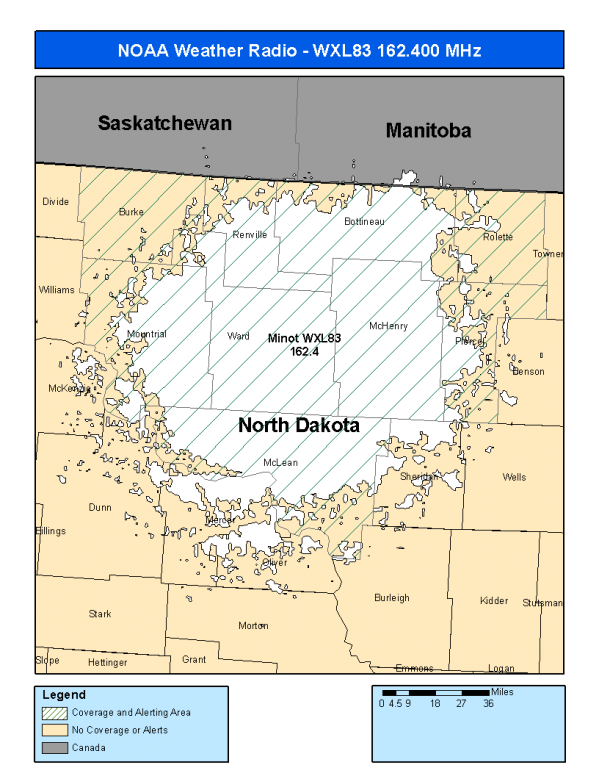 WXL83 Coverage Map