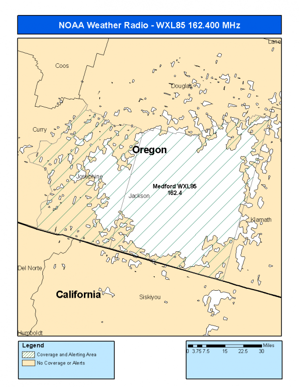 WXL85 Coverage Map