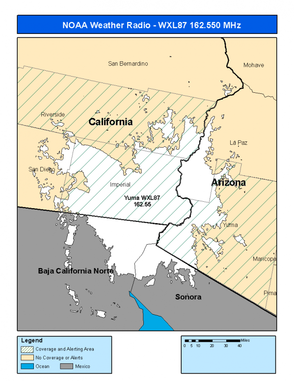 WXL87 Coverage Map
