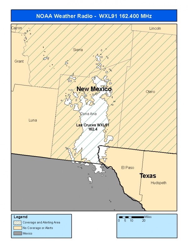 WXL91 Coverage Map