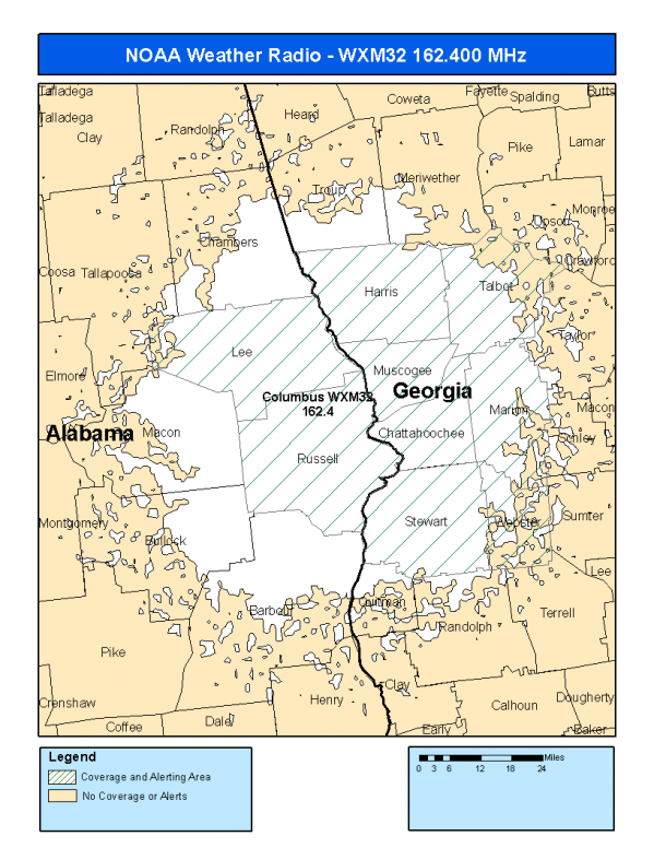 WXM32 Coverage Map