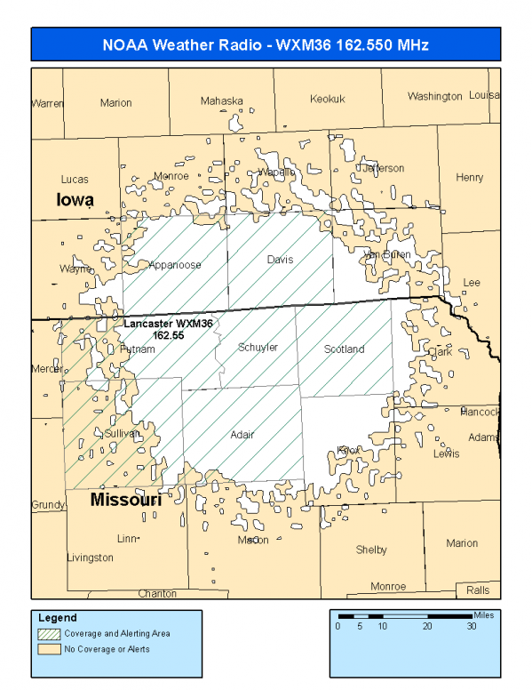 WXM36 Coverage Map