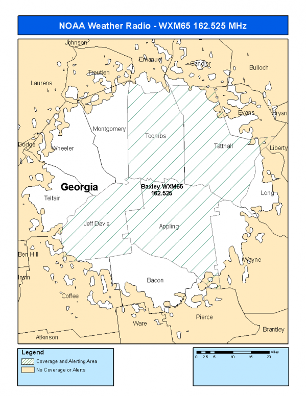 WXM65 Coverage Map