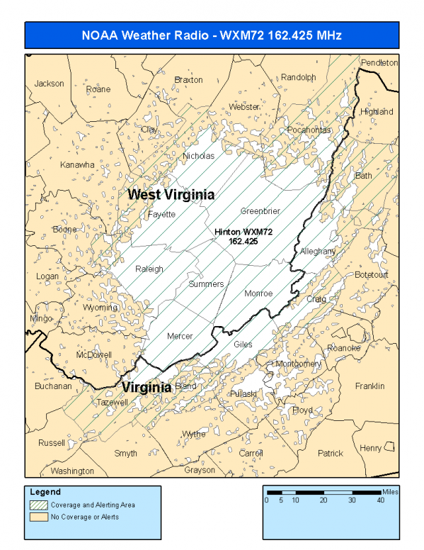 WXM72 Coverage Map