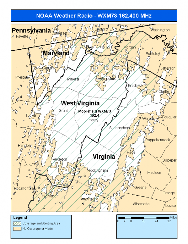 WXM73 Coverage Map