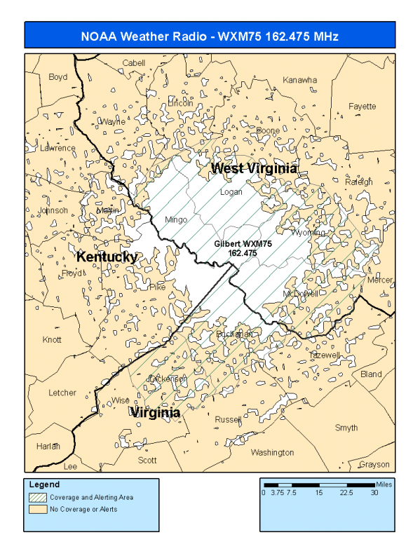 WXM75 Coverage Map