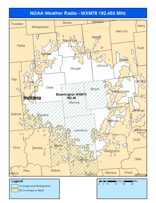 WXM78 Coverage Map