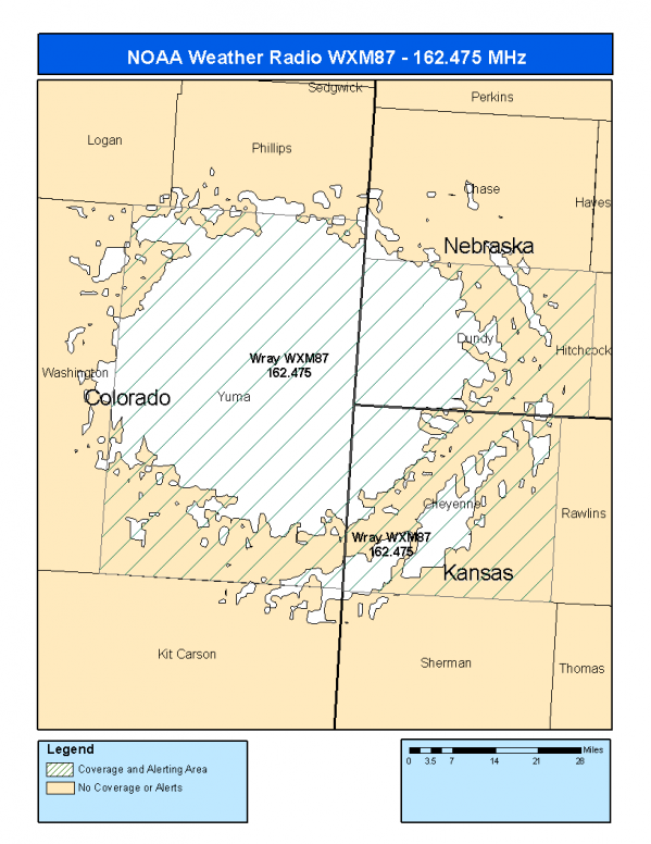 WXM87 Coverage Map