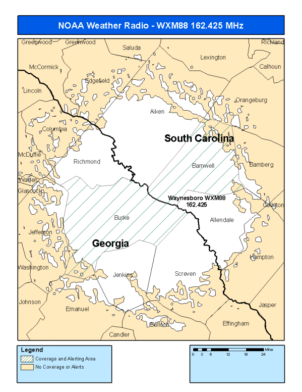 WXM88 Coverage Map