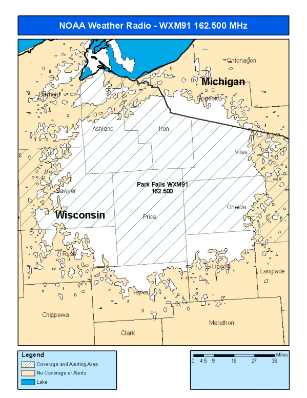 WXM91 Coverage Map