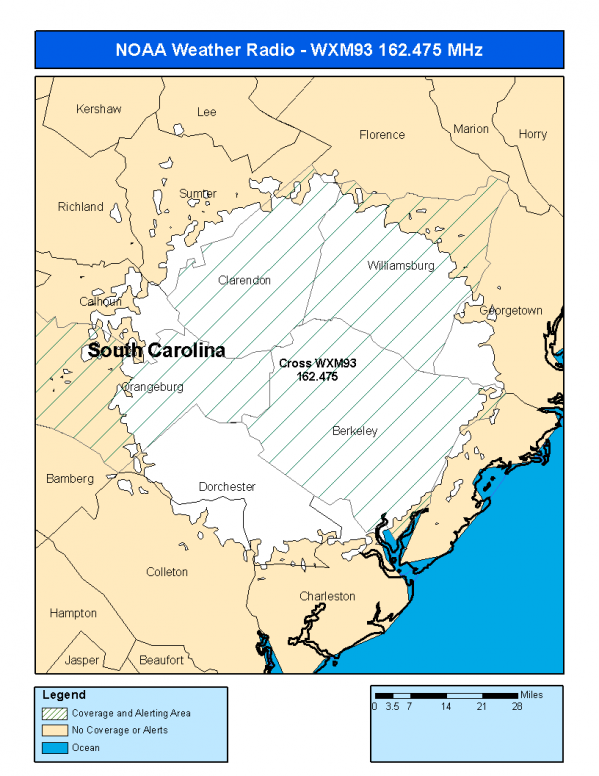 WXM93 Coverage Map