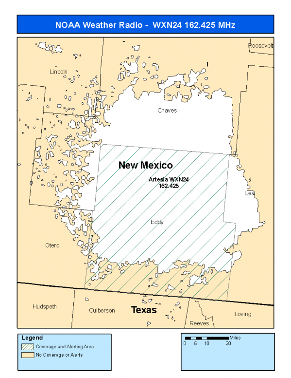 WXN24 Coverage Map