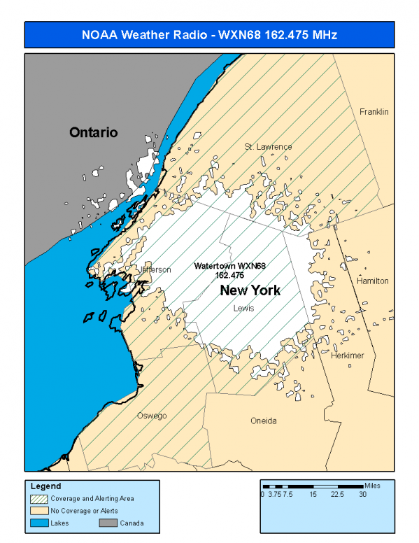WXN68 Coverage Map