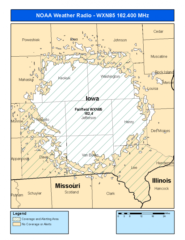 WXN85 Coverage Map