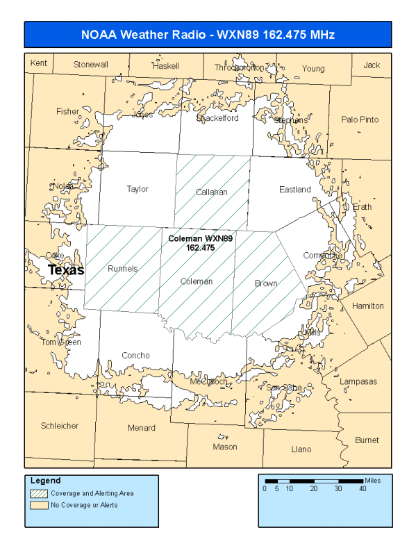 WXN89 Coverage Map