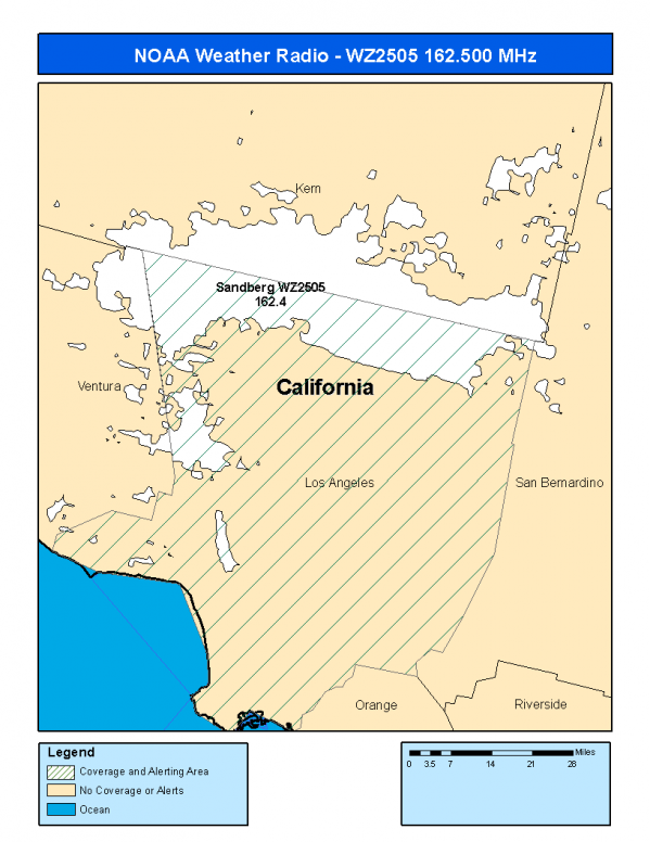 WZ2505 Coverage Map